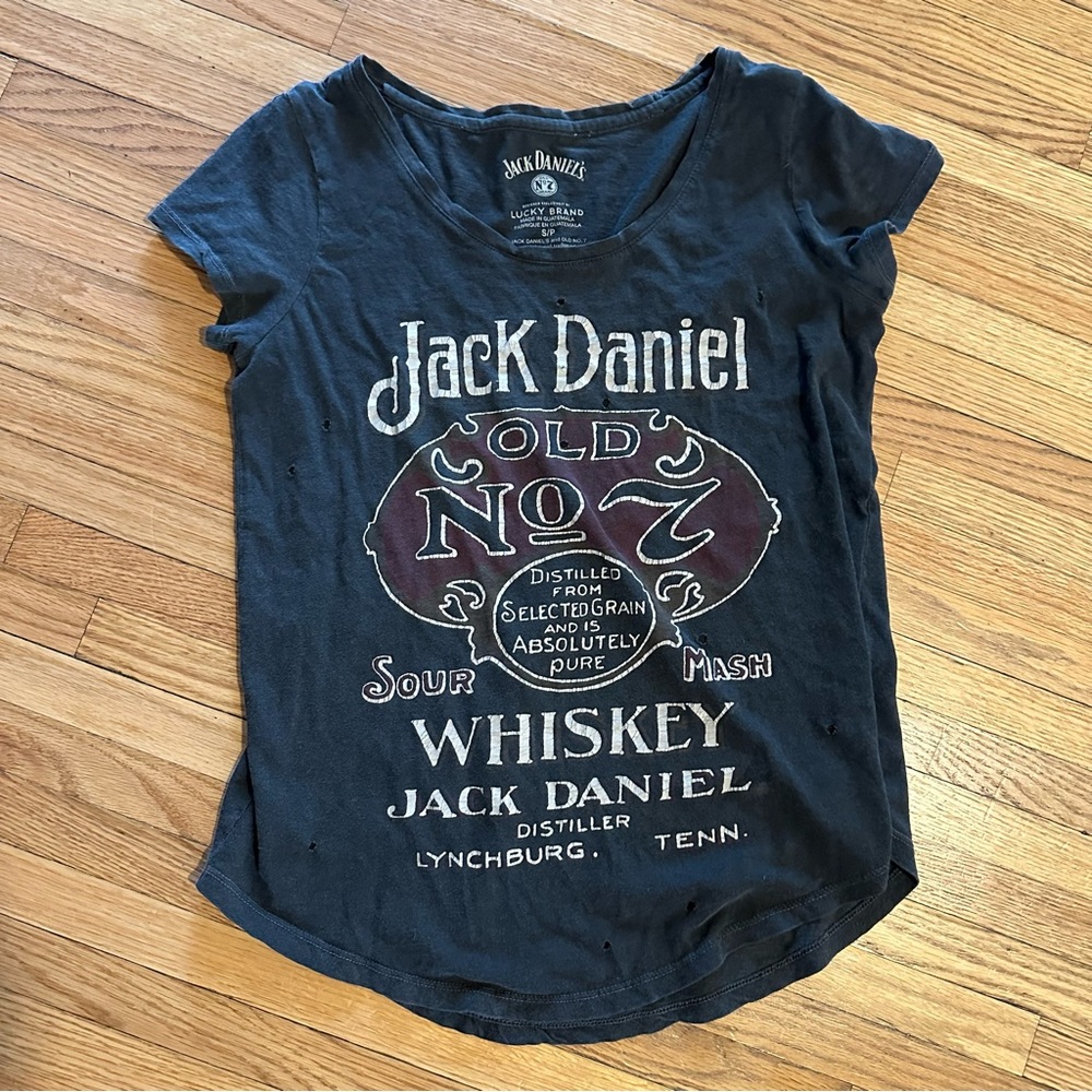 Distressed Jack Daniels graphic tee